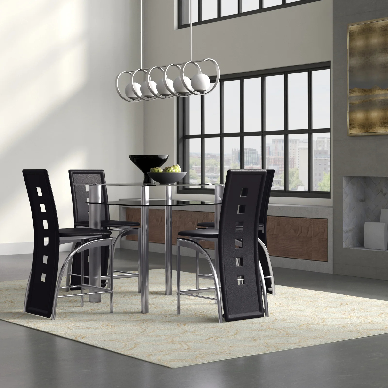 【Furniture】Mccready 4 - Person Counter Height Dining Set