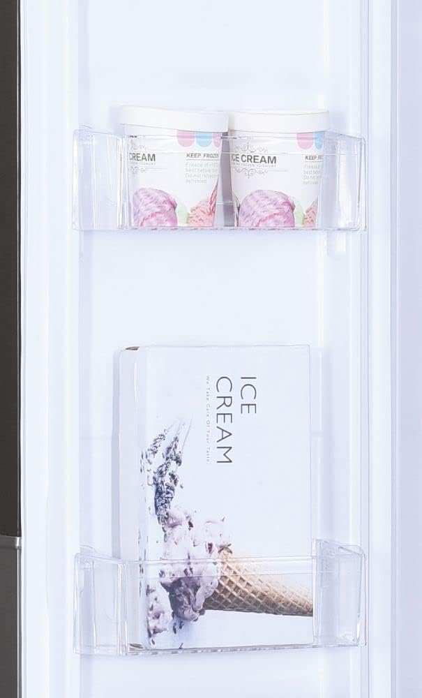 Hoover HHSBSO6174XWDK Freestanding  Fridge Freezer, Total No Frost, 521L Total Capacity, 90.2cm Wide, No Plumbing Water Dispenser, Stainless Steel [Energy Class E]