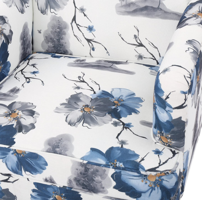 Christopher Knight Home Boaz Fabric Club Chair - Floral Print