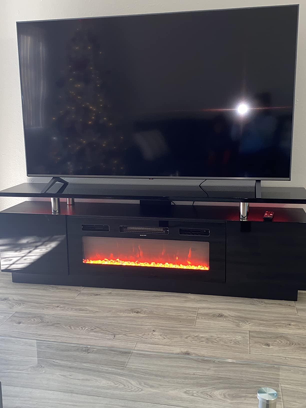 【Furniture】Fireplace TV Stand with 36