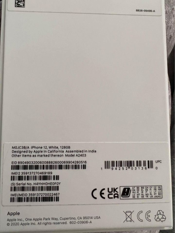 iPhone 12 White 256GB