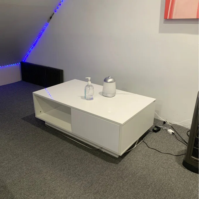 【Furniture】Gastelum Block Coffee Table with Storage