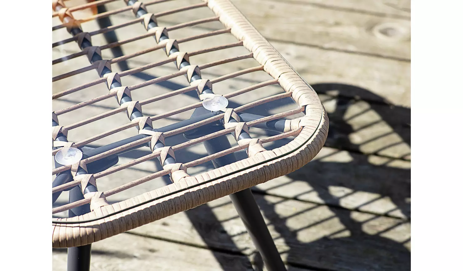 Habitat 4 Seater Bamboo Effect Garden Sofa Set