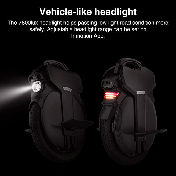 INMOTION V11 Electric Unicycle – Off-Road One-Wheel Adult Unicycle – Self-Balancing Unicycle Wheel – 18-inch One-Wheel with Built-in Air Suspension – Powerful 2200W Motor and 31mph Max Speed