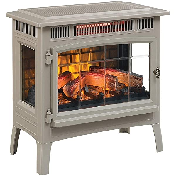 Duraflame 3D Infrared Electric Fireplace Stove with Remote Control - Portable Indoor Space Heater - DFI-5010 (Black)