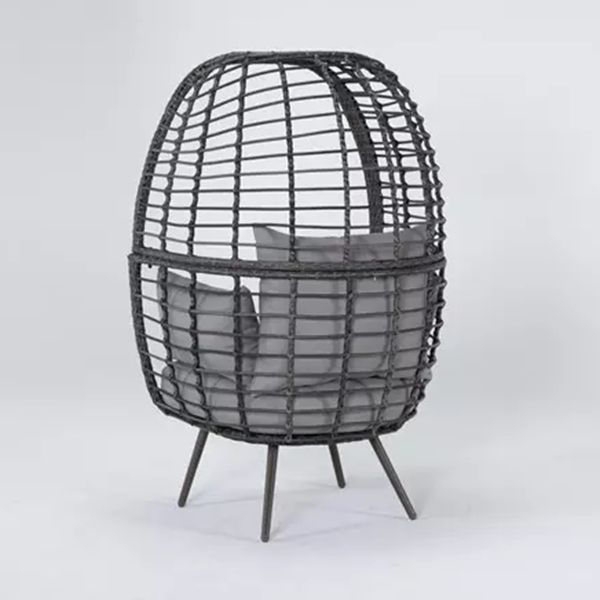 Grenada Grey Outdoor Stationary Egg Chair