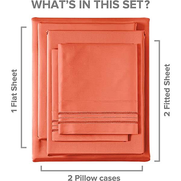 Queen Size Sheet Set - 4 Piece - Hotel Luxury Bed Sheets - Extra Soft - Deep Pockets - Easy Fit - Breathable & Cooling Sheets - Wrinkle Free - Comfy – Dark Grey Bed Sheets - Queens Sheets – 4 PC Queen Grey