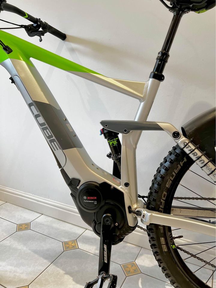 CUBE STEREO HYBRID 160 RACE ELECTRIC MOUNTAIN BIKE SIZE