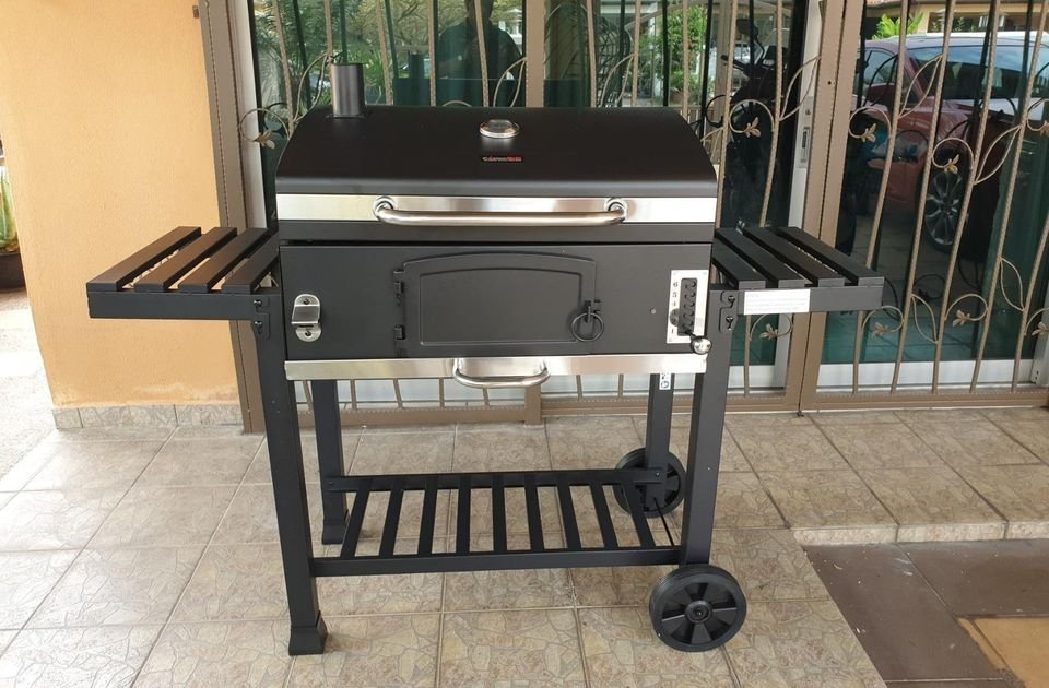 CosmoGrill Outdoor XXL Smoker Barbecue Charcoal Portable BBQ Grill Garden