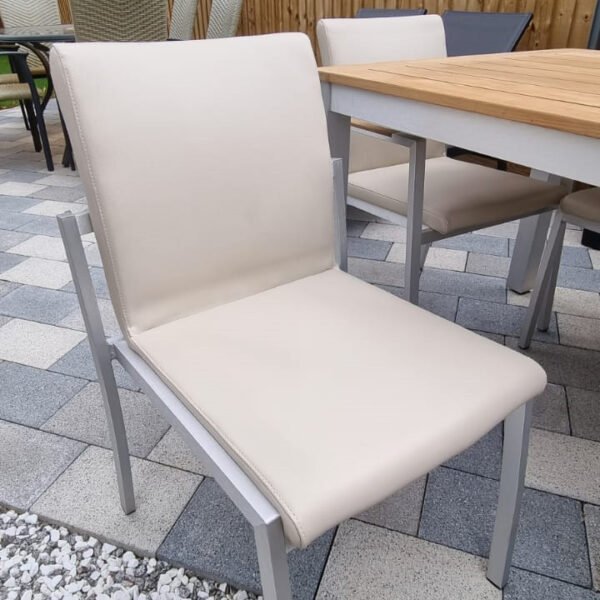 The Duchess 6 Seater All Weather Teak and Aluminium Dining Set