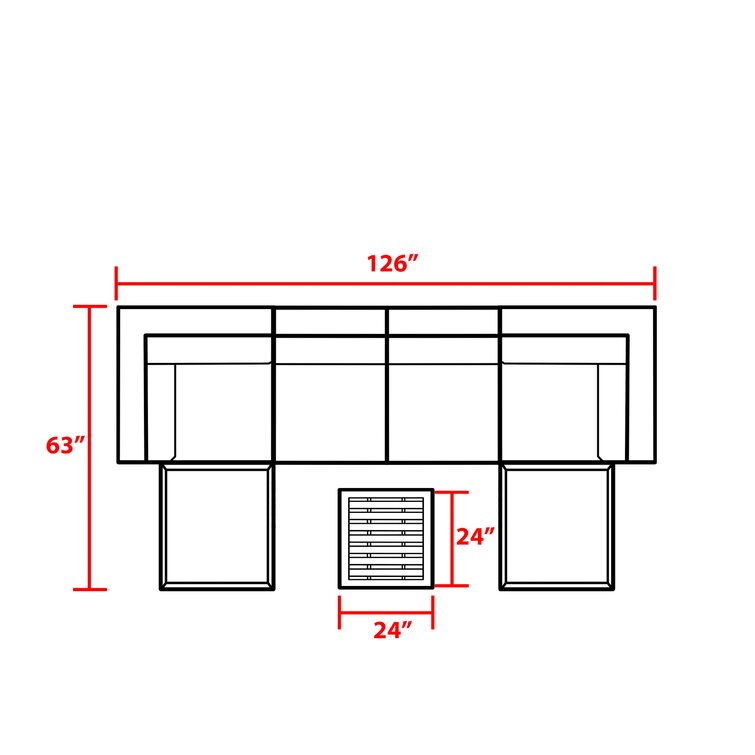 Merlyn High-Density Polyethylene (HDPE) Wicker 5 - Person Seating Group with Cushions