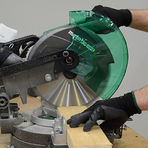 Metabo HPT 10-Inch Compound Miter Saw, Single Bevel, 15-Amp Motor, 0-52° Miter Angle Range, 0-45° Bevel Range, Large Table, 10