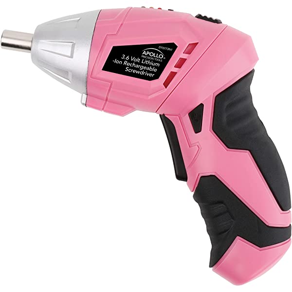 135 Piece Household Tool Kit Pink with Pivoting Dual-Angle 3.6 V Lithium-Ion Cordless Screwdriver - DT0773N1 135-Piece Tool Set Pink