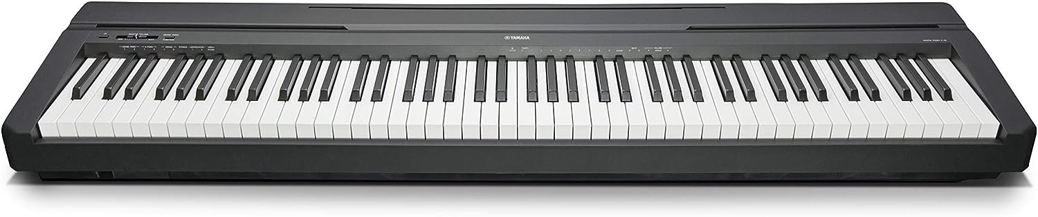 YAMAHA P-45B Digital Piano - Light and Portable Piano for Hobbyists and Beginners, in Black
