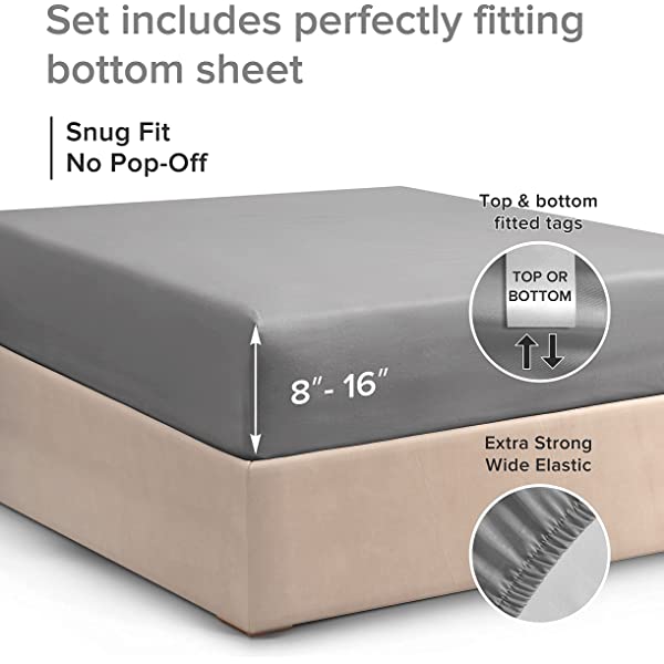 Queen Fitted Sheet - Single Fitted Deep Pocket Sheet - Fits Mattress Perfectly - Soft Wrinkle Free Sheet - 1 Fitted Sheet Only – Light Pink Queen Light Pink