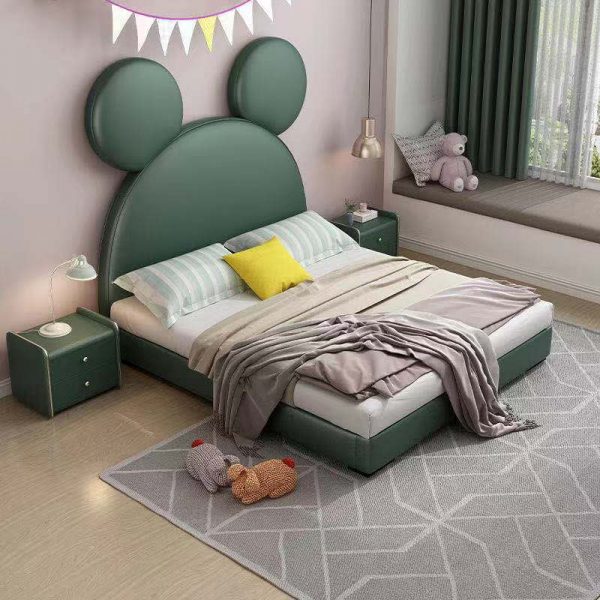 LIKIMIO Queen Platform Bed Frame with Headboard, Bed Frame Queen Size with Strong Wooden Slat Support, Noise-Free, No Box Spring Needed