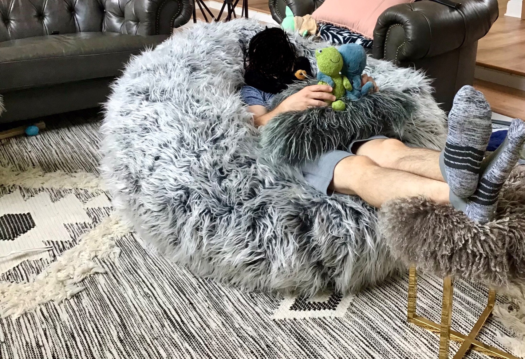【Furniture】Lycus Faux Fur Bean Bag Chair