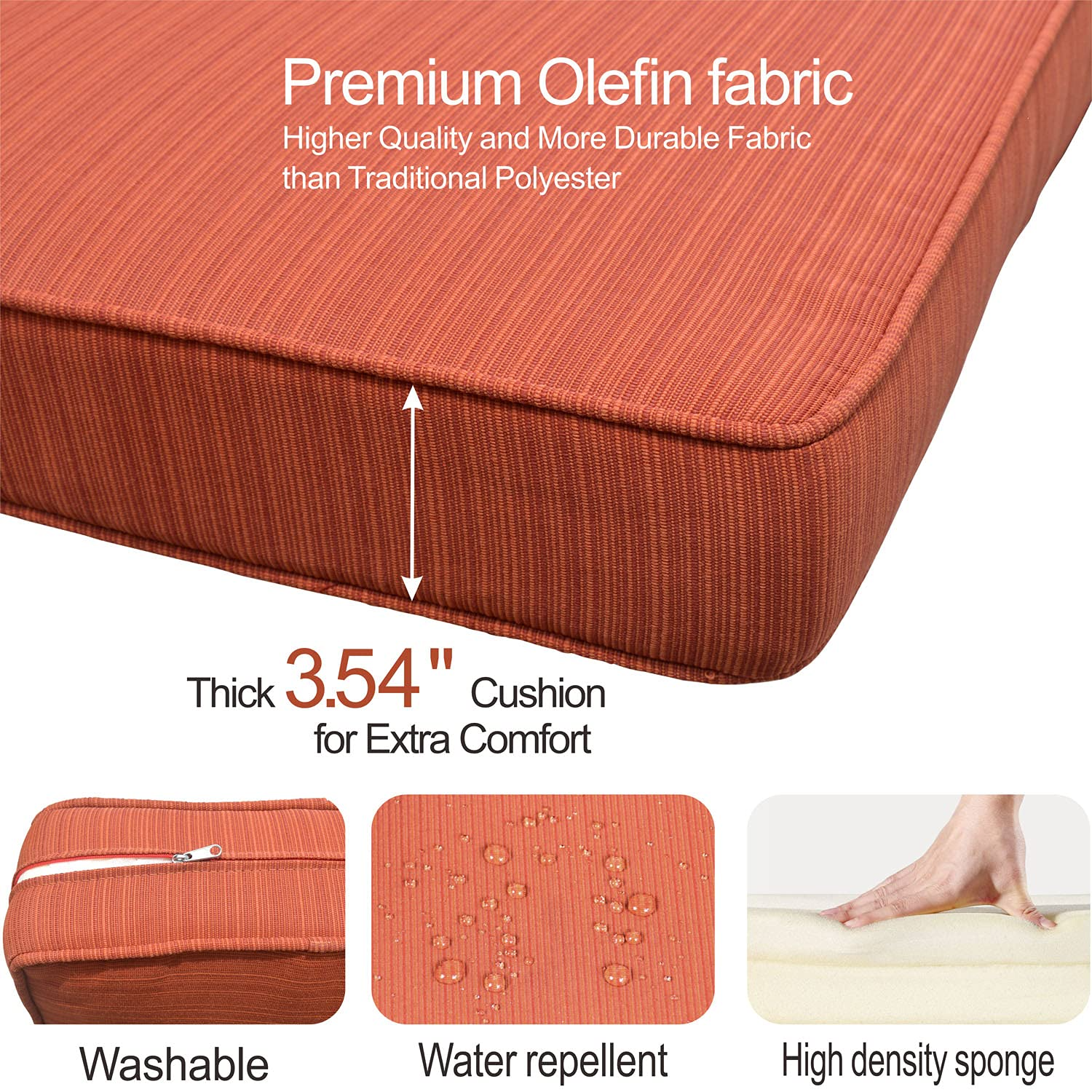 【Furniture】Patio Furniture Sets 7 Pieces Outdoor Furniture All Weather Wicker Conversation Set