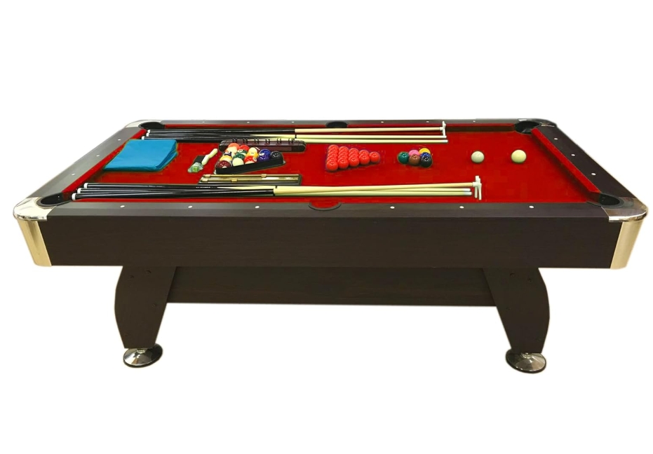 · 7' Feet Billiard Pool Table Snooker Full Set Accessoies Game Mod.