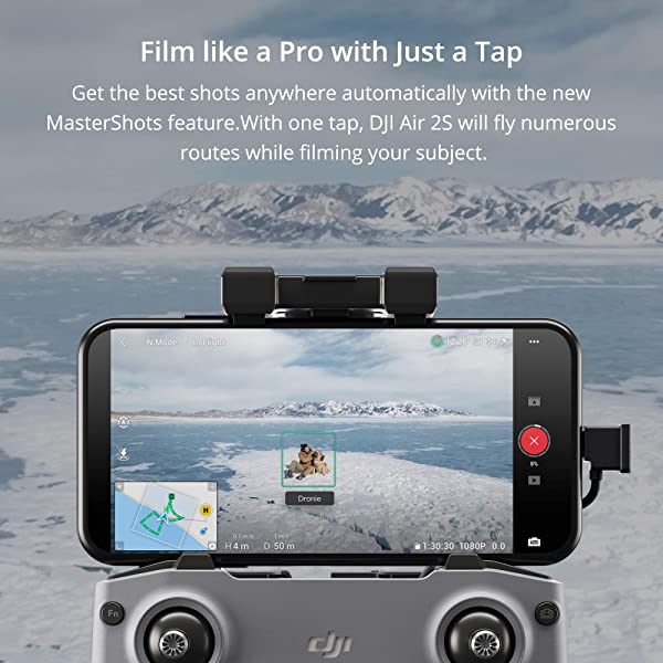DJI Air 2S Fly More Combo with Smart Controller - Drone with 4K Camera, 5.4K Video, 1-Inch CMOS Sensor, 4 Directions of Obstacle Sensing, 31-Min Flight Time, Max 7.5-Mile Video Transmission, Gray DJI Air 2S Fly More Combo + Smart Controller