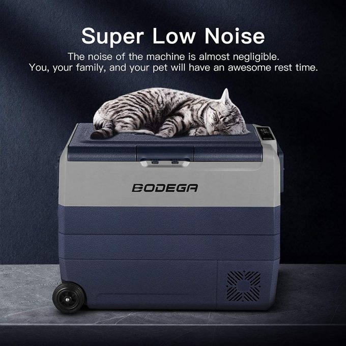 BODEGA 12 Volt Refrigerator Portable Freezer, Car Fridge Dual Zone APP Control, 64 Quart（60L）
