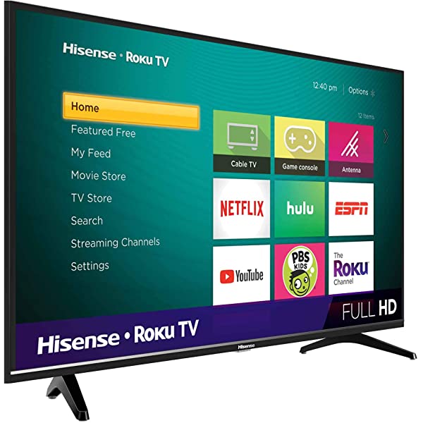 Hisense 40-Inch Class H4 Series LED Roku Smart TV with Alexa Compatibility (40H4F, 2020 Model) 40 in TV Only