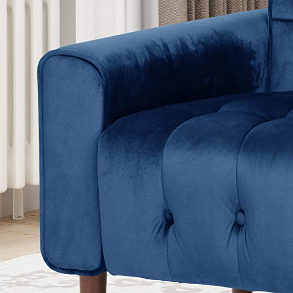 Christopher Knight Home Betsy Velvet Armchair, Modern Glam, Button-Tufted, Waffle Stitching, Raisin