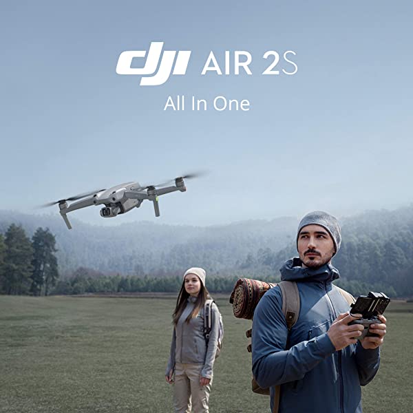 DJI Air 2S Fly More Combo with Smart Controller - Drone with 4K Camera, 5.4K Video, 1-Inch CMOS Sensor, 4 Directions of Obstacle Sensing, 31-Min Flight Time, Max 7.5-Mile Video Transmission, Gray DJI Air 2S Fly More Combo + Smart Controller