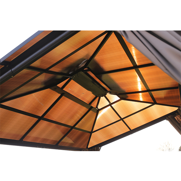 Well design outdoor garden patio BBQ gazebo pavilion with mosquitoes net