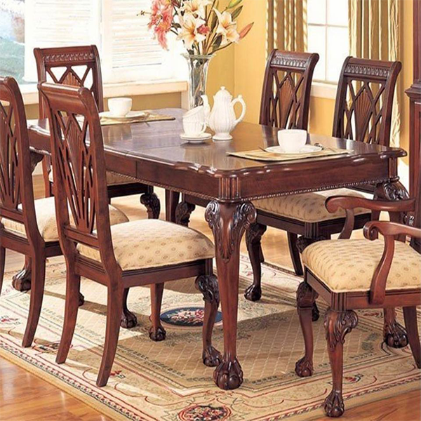 Mecor dining table set, 6-piece kitchen dining table set, with 6 tables and chairs