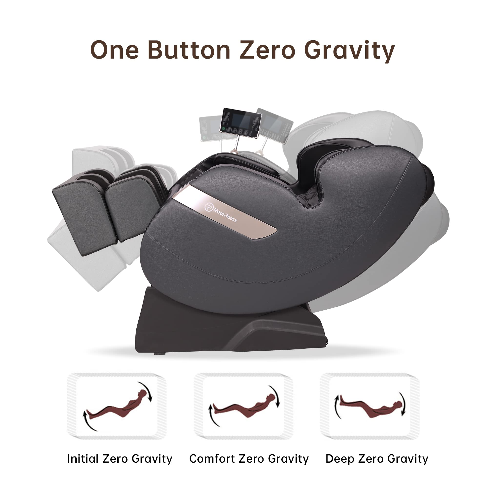 【Furniture】Real Relax 2022 Massage Chair of Dual-core S Track, Recliner of Full Body Massage Zero Gravity