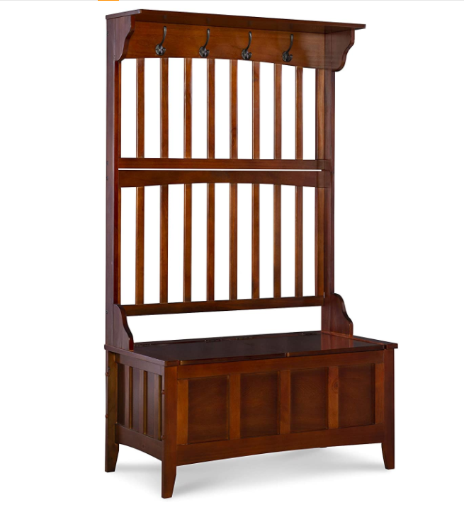 Linon Hall Tree with Storage Bench, 36