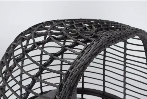 Grenada Grey Outdoor Stationary Egg Chair