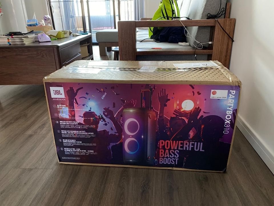 JBL Partybox 310 - Portable Party Speaker with Long-Lasting Battery, Powerful JBL So