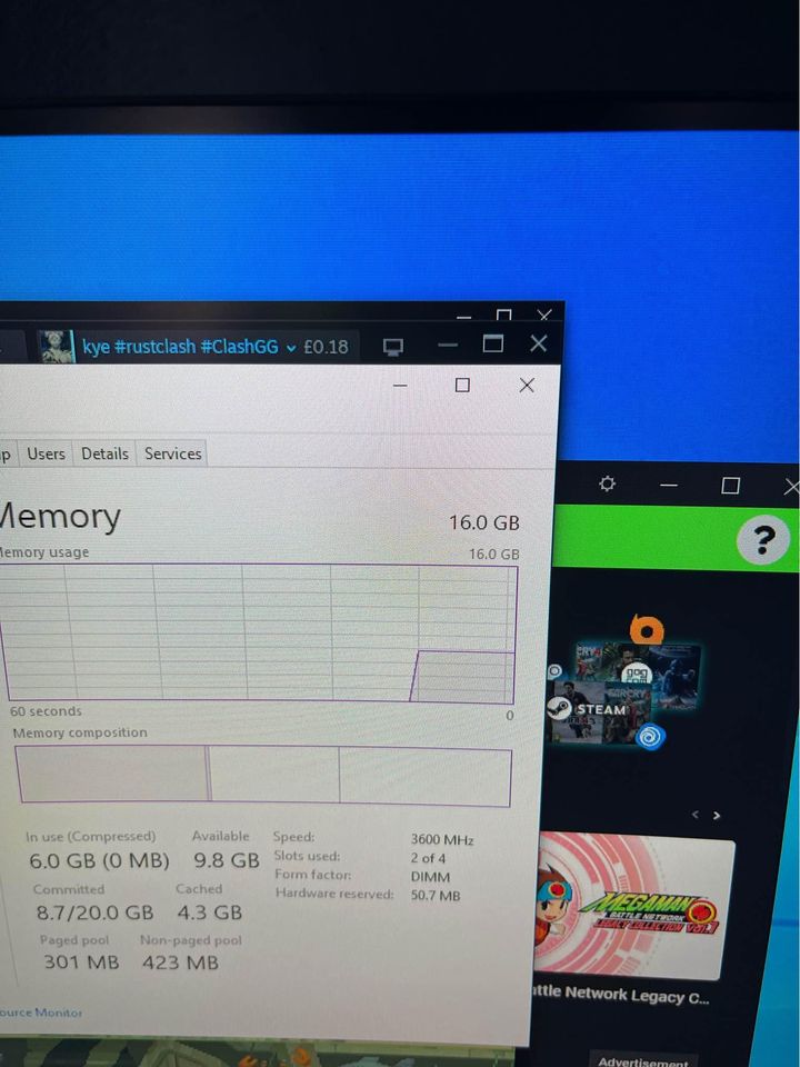 Full gaming set up specs shown on pictures