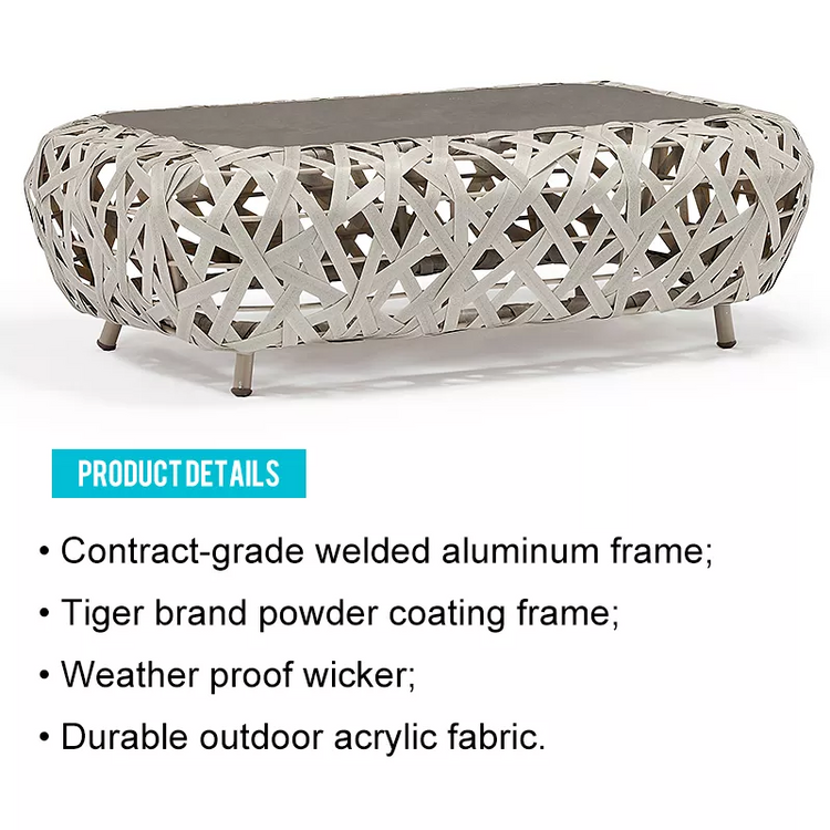 Couture Jardin Curl Rattan Sofa Sets Outdoor Garden Furniture Sofa