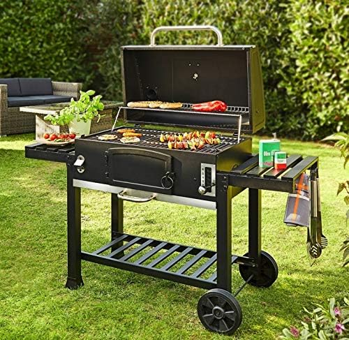 CosmoGrill Outdoor XXL Smoker Barbecue Charcoal Portable BBQ Grill Garden
