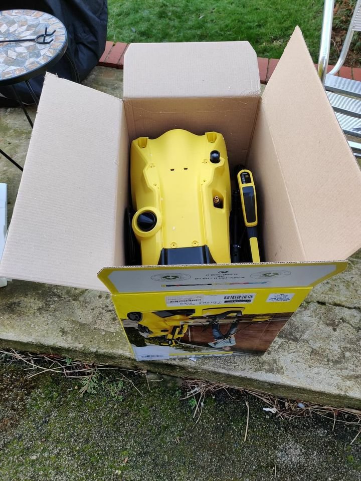 Domestic pressure washer M167-Kärcher K 4 Power Control with stand for indoor application